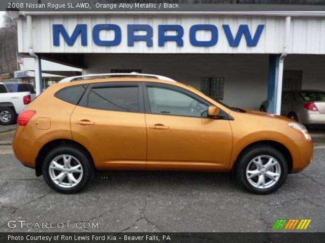2008 Nissan Rogue SL AWD in Orange Alloy Metallic