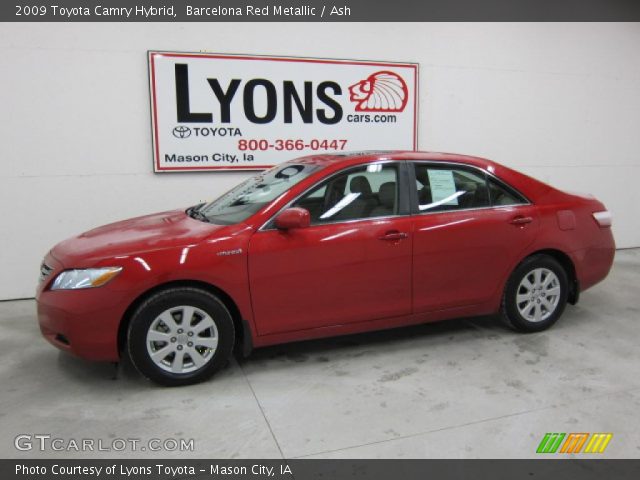 2009 Toyota Camry Hybrid in Barcelona Red Metallic
