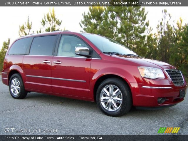 2008 Chrysler Town & Country Limited in Deep Crimson Crystal Pearlcoat