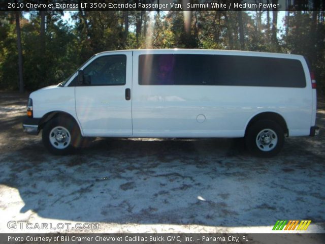 2010 Chevrolet Express LT 3500 Extended Passenger Van in Summit White