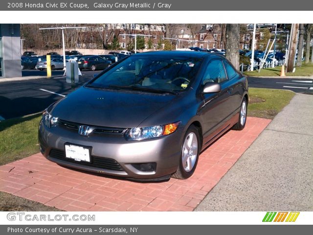 2008 Honda Civic EX Coupe in Galaxy Gray Metallic
