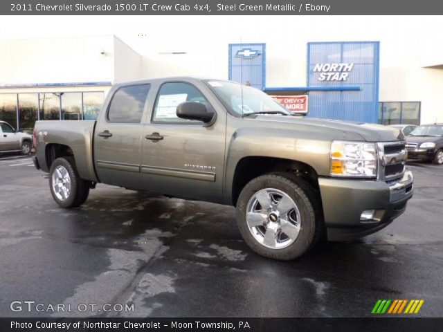 2011 Chevrolet Silverado 1500 LT Crew Cab 4x4 in Steel Green Metallic