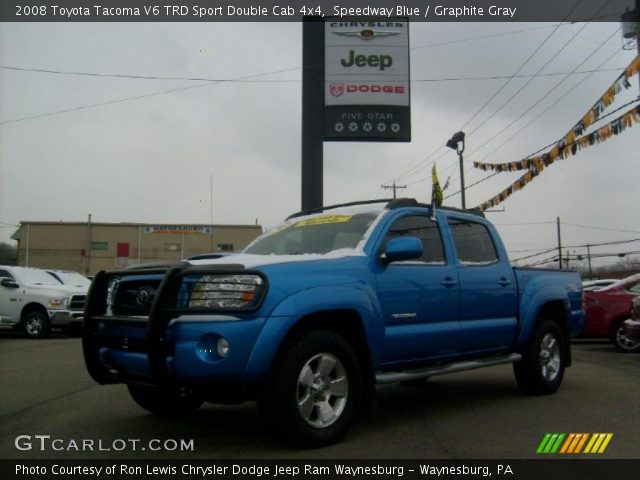 2008 Toyota Tacoma V6 TRD Sport Double Cab 4x4 in Speedway Blue