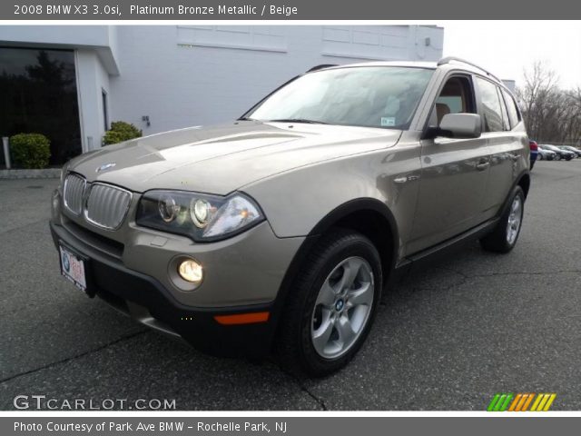 2008 BMW X3 3.0si in Platinum Bronze Metallic