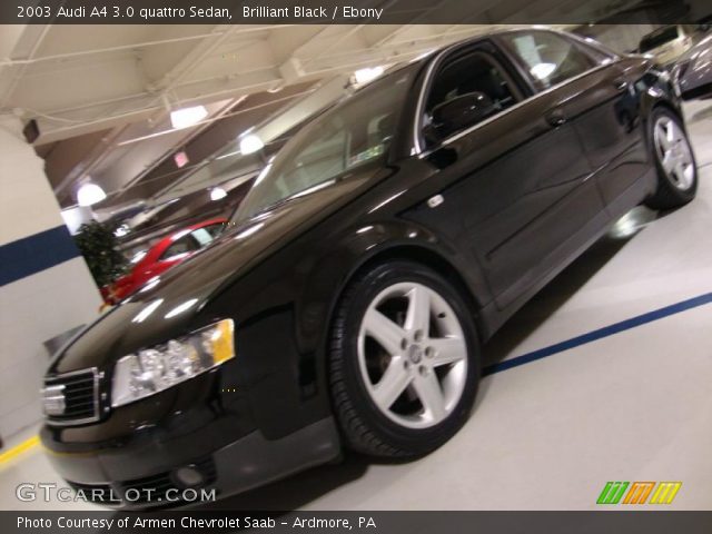 2003 Audi A4 3.0 quattro Sedan in Brilliant Black