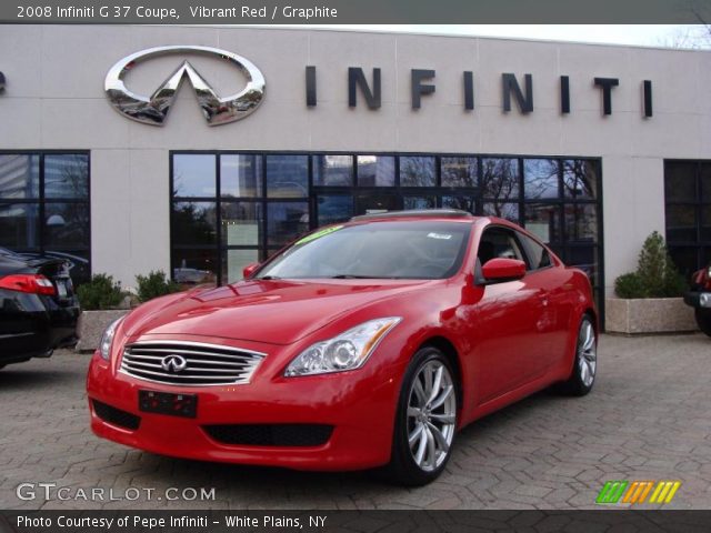 2008 Infiniti G 37 Coupe in Vibrant Red