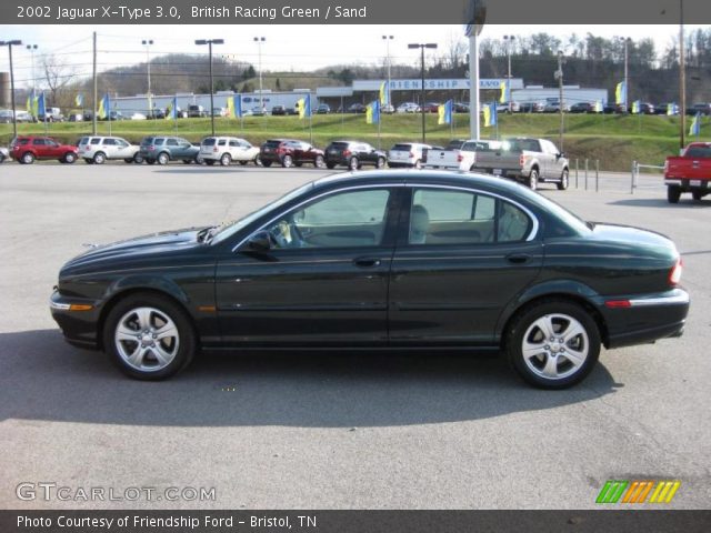 2002 Jaguar X-Type 3.0 in British Racing Green