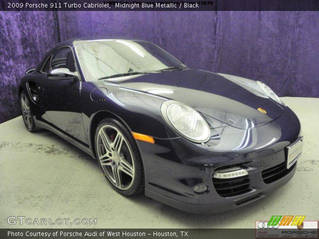 2009 Porsche 911 Turbo Cabriolet in Midnight Blue Metallic