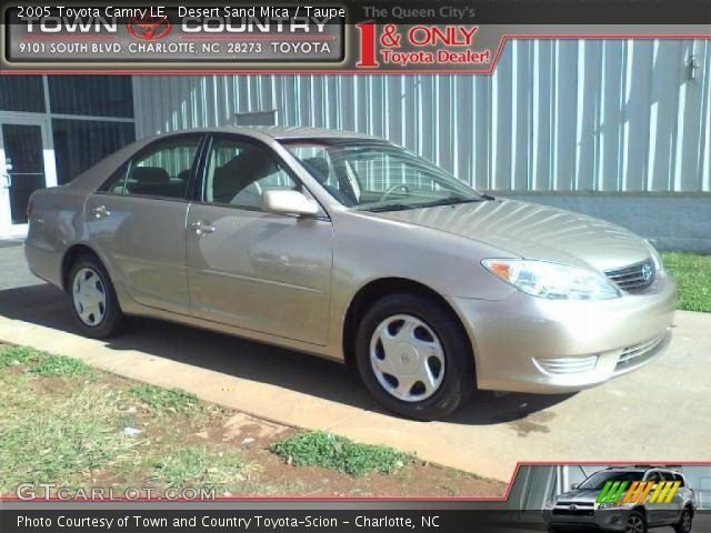 2005 Toyota Camry LE in Desert Sand Mica
