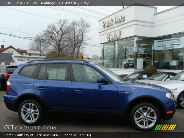 2007 BMW X3 3.0si in Montego Blue Metallic