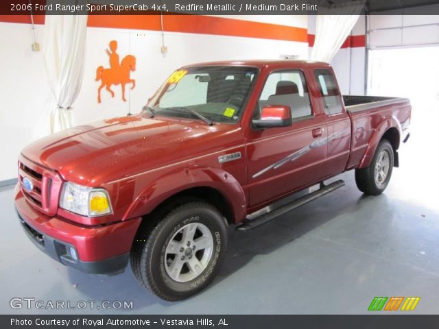 2006 Ford Ranger Sport SuperCab 4x4 in Redfire Metallic