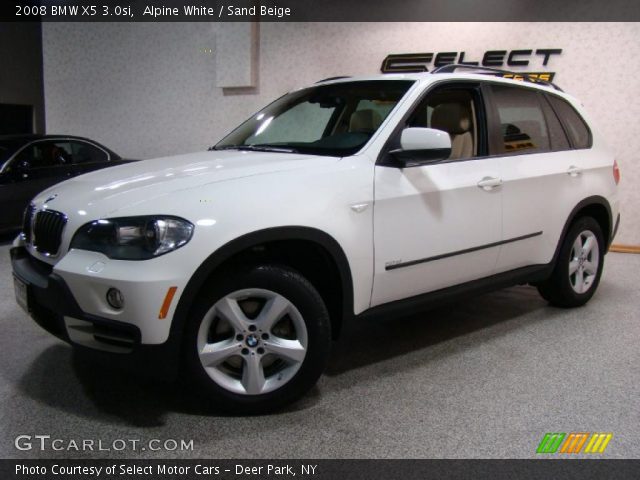 2008 BMW X5 3.0si in Alpine White