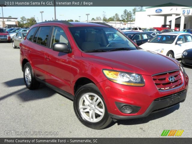 2010 Hyundai Santa Fe GLS in Venetian Red