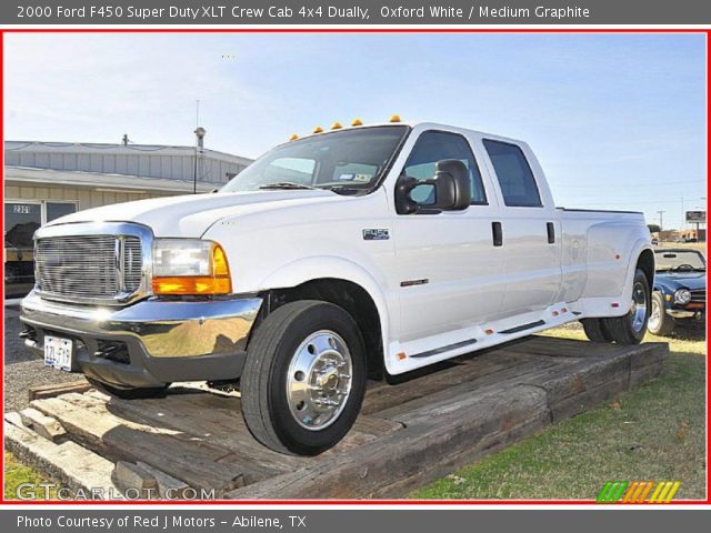 2000 Ford F450 Super Duty XLT Crew Cab 4x4 Dually in Oxford White