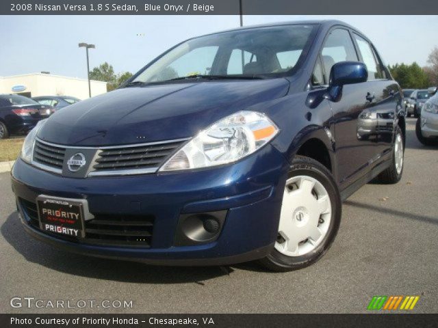 2008 Nissan Versa 1.8 S Sedan in Blue Onyx