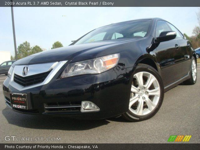 2009 Acura RL 3.7 AWD Sedan in Crystal Black Pearl