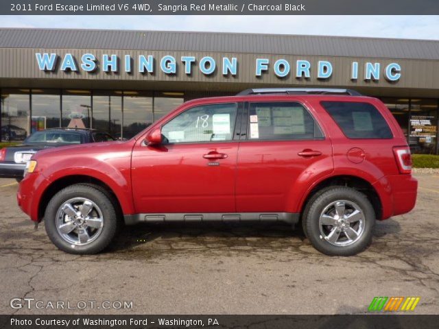 2011 Ford Escape Limited V6 4WD in Sangria Red Metallic