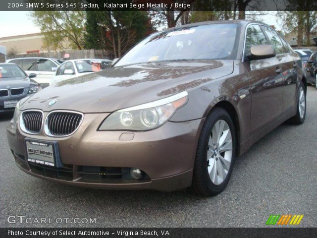 2004 BMW 5 Series 545i Sedan in Kalahari Beige Metallic