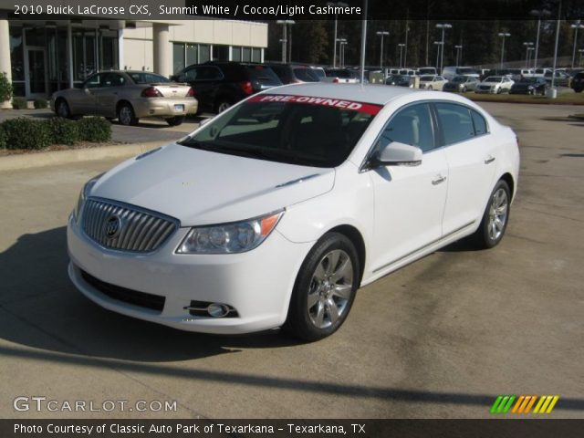 2010 Buick LaCrosse CXS in Summit White