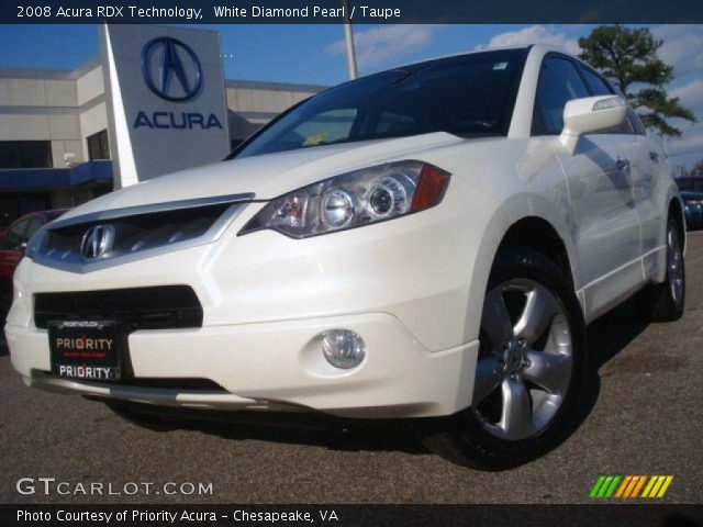 2008 Acura RDX Technology in White Diamond Pearl