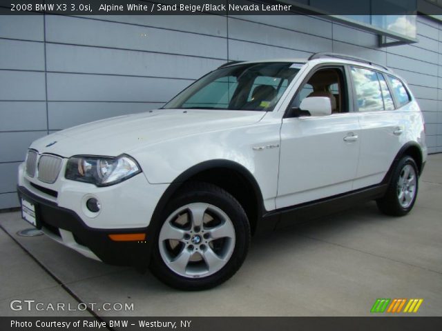 2008 BMW X3 3.0si in Alpine White