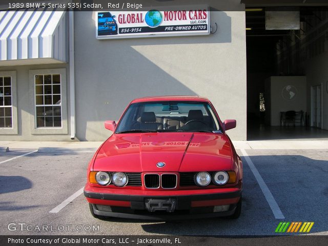 1989 BMW 5 Series 535i Sedan in Red