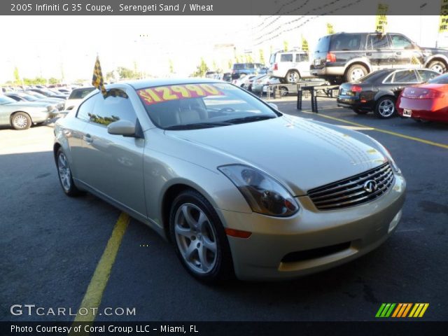 2005 Infiniti G 35 Coupe in Serengeti Sand