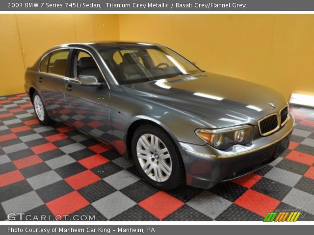 2003 BMW 7 Series 745Li Sedan in Titanium Grey Metallic
