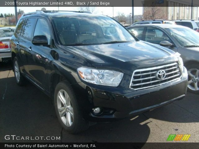 2008 Toyota Highlander Limited 4WD in Black