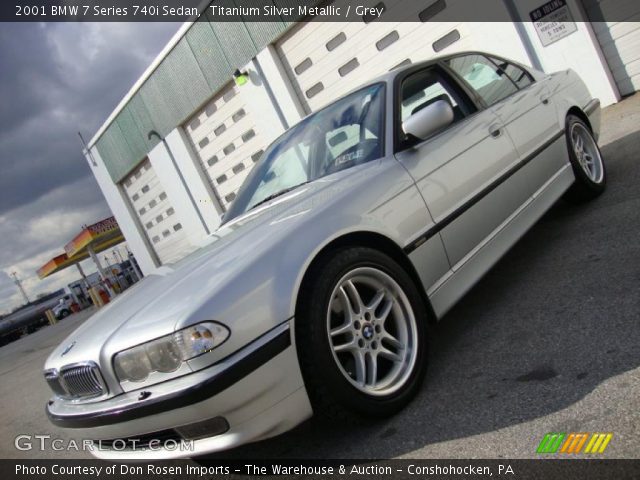 2001 BMW 7 Series 740i Sedan in Titanium Silver Metallic