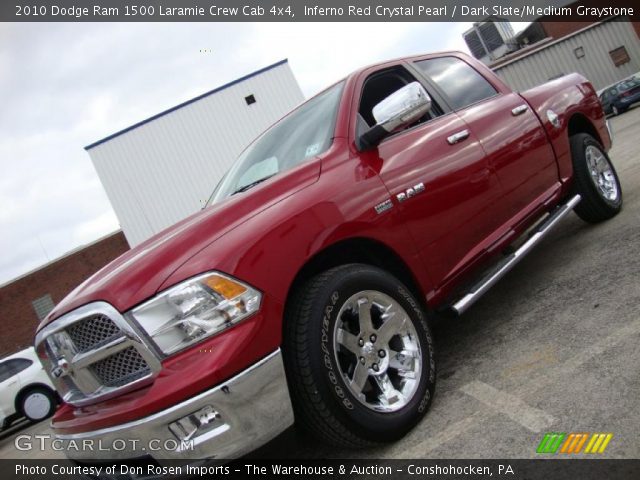 2010 Dodge Ram 1500 Laramie Crew Cab 4x4 in Inferno Red Crystal Pearl