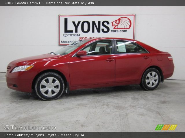 2007 Toyota Camry LE in Barcelona Red Metallic