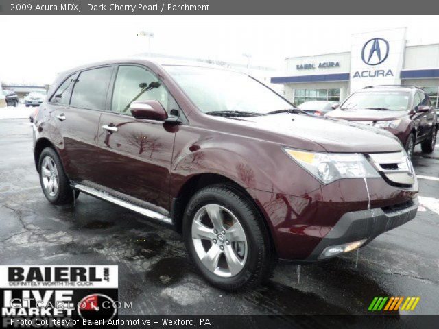 2009 Acura MDX  in Dark Cherry Pearl