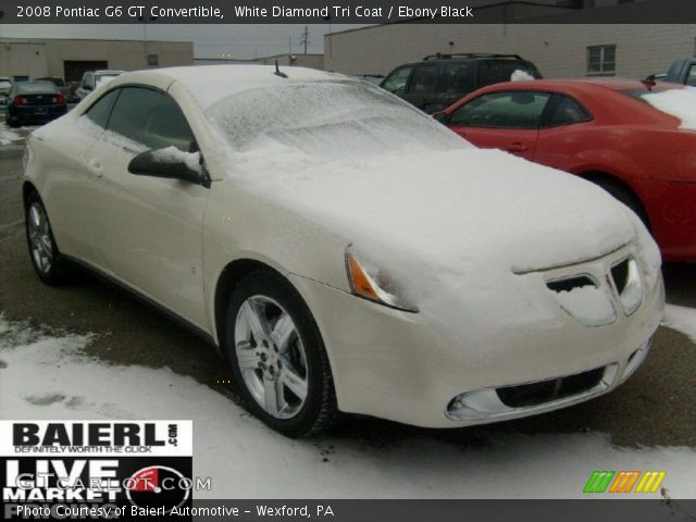 2008 Pontiac G6 GT Convertible in White Diamond Tri Coat