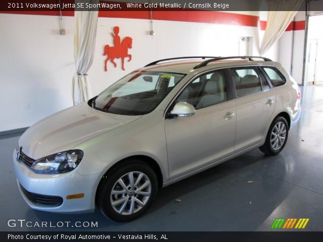 2011 Volkswagen Jetta SE SportWagen in White Gold Metallic