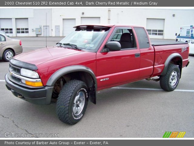 2003 Chevrolet S10 ZR2 Extended Cab 4x4 in Dark Cherry Red Metallic