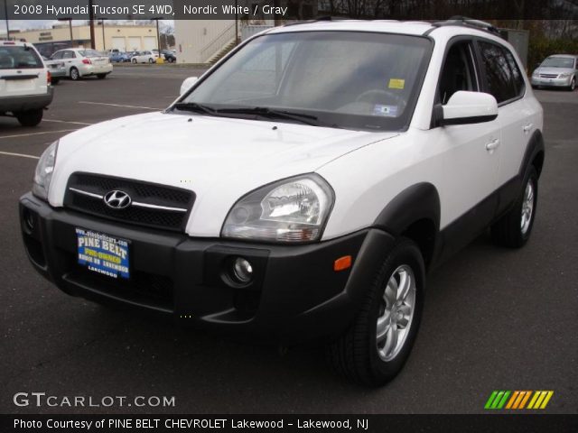 2008 Hyundai Tucson SE 4WD in Nordic White