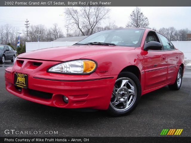 2002 Pontiac Grand Am GT Sedan in Bright Red