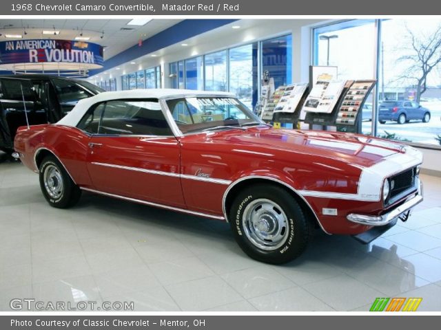 1968 Chevrolet Camaro Convertible in Matador Red