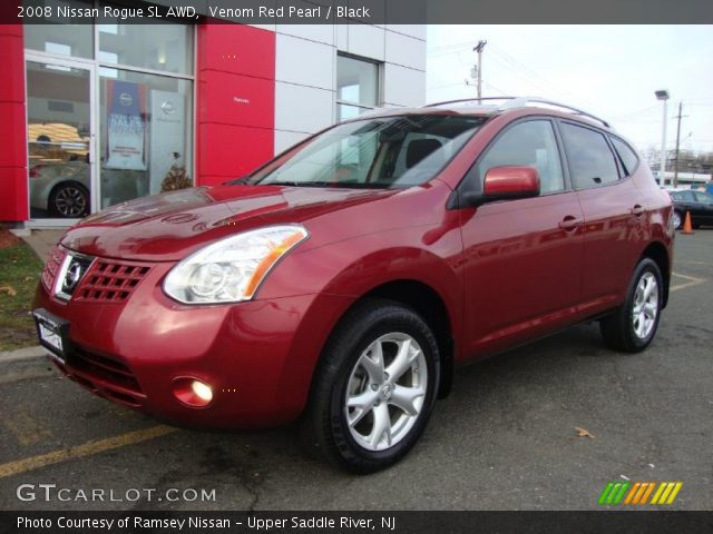 2008 Nissan Rogue SL AWD in Venom Red Pearl