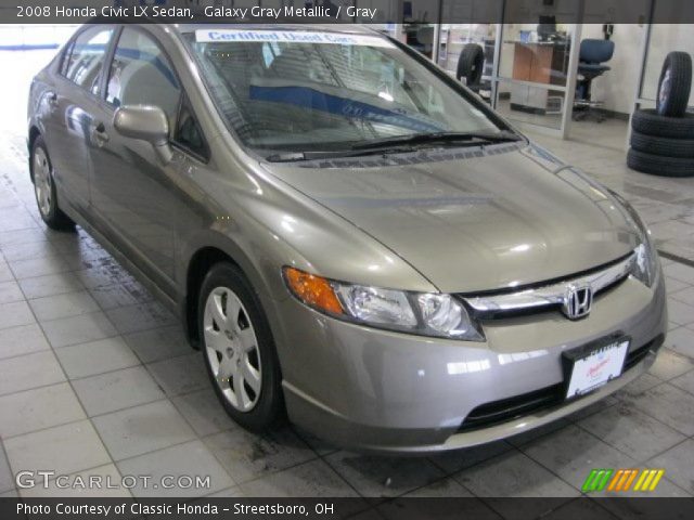 2008 Honda Civic LX Sedan in Galaxy Gray Metallic