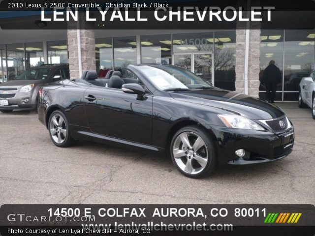 2010 Lexus IS 250C Convertible in Obsidian Black