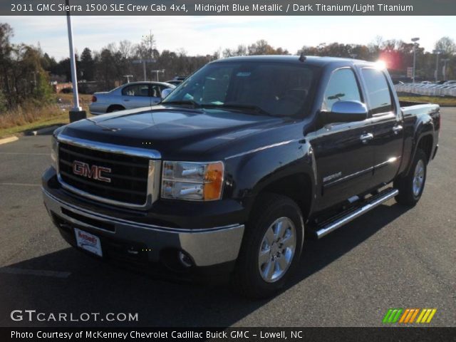 2011 GMC Sierra 1500 SLE Crew Cab 4x4 in Midnight Blue Metallic