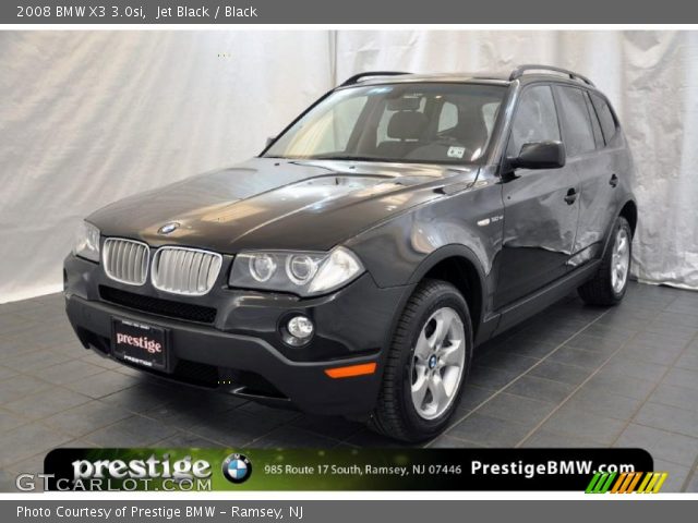 2008 BMW X3 3.0si in Jet Black