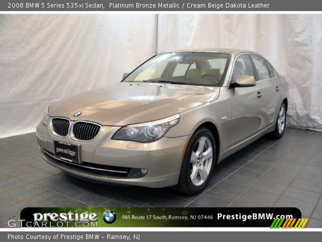 2008 BMW 5 Series 535xi Sedan in Platinum Bronze Metallic