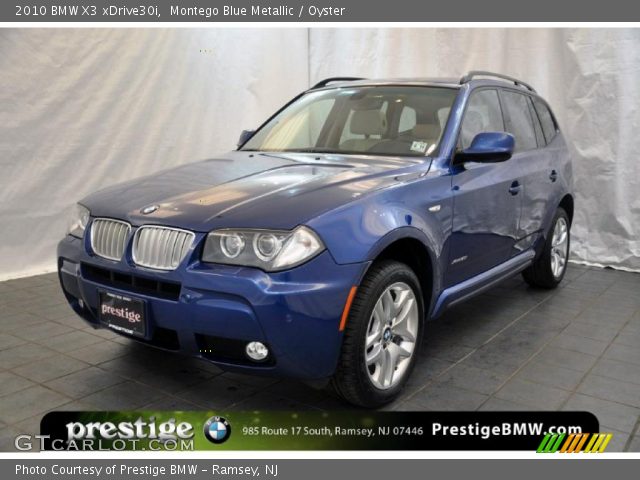 2010 BMW X3 xDrive30i in Montego Blue Metallic
