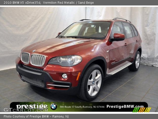 2010 BMW X5 xDrive35d in Vermilion Red Metallic