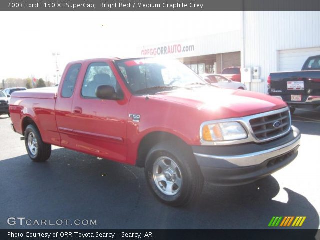 2003 Ford F150 XL SuperCab in Bright Red
