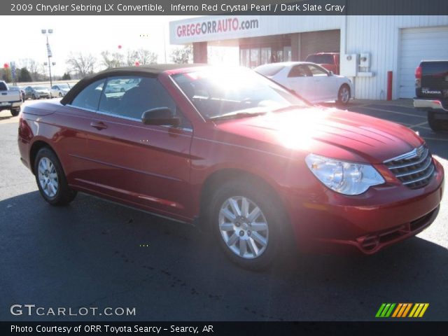 2009 Chrysler Sebring LX Convertible in Inferno Red Crystal Pearl