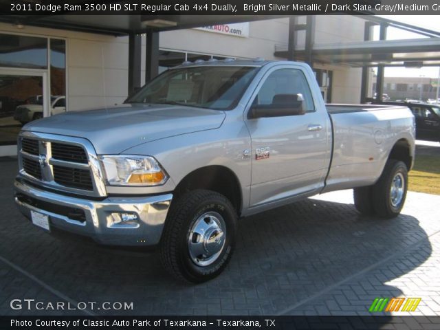 2011 Dodge Ram 3500 HD SLT Regular Cab 4x4 Dually in Bright Silver Metallic